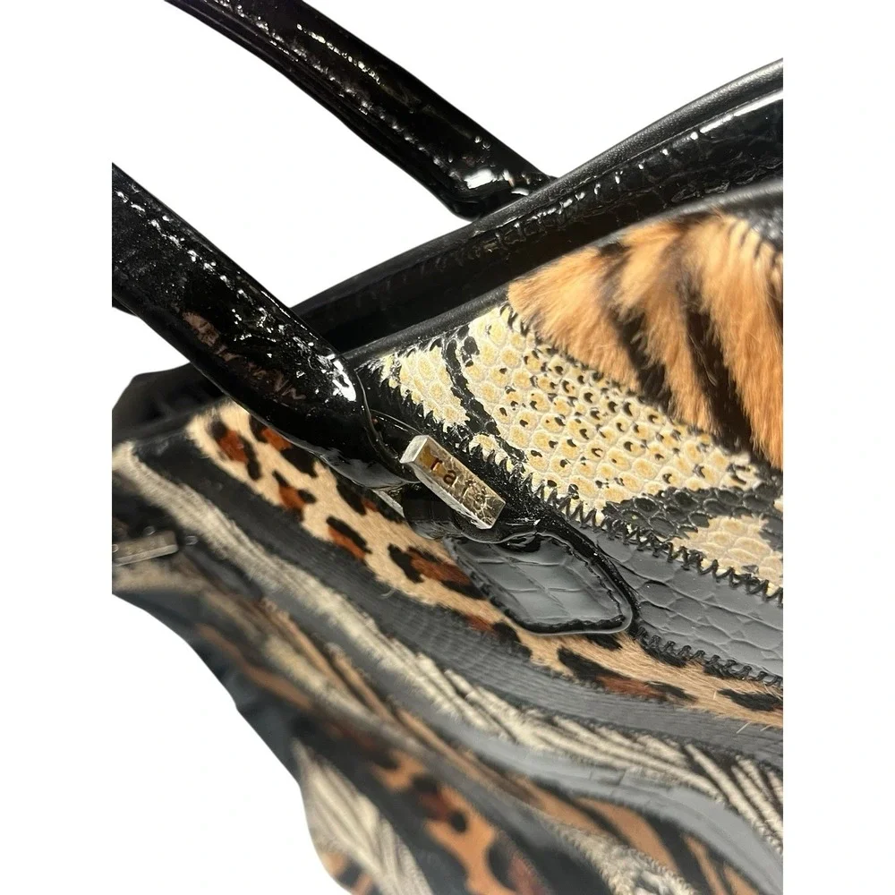 Rafe New York Animal Print, Black Animal Print, Handbag - Picture 5 of 16